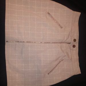 Pink Checkered Skirt